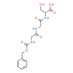 ChemSpider 2D Image | N-[(Benzyloxy)carbonyl]glycylglycylserine | C15H19N3O7