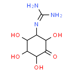 ChemSpider 2D Image | 2-(2,3,4,6-Tetrahydroxy-5-oxocyclohexyl)guanidine | C7H13N3O5