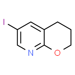 ChemSpider 2D Image | 6-iodo-2H,3H,4H-pyrano[2,3-b]pyridine | C8H8INO