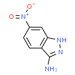 ChemSpider 2D Image | 6-Nitro-1H-indazol-3-amine | C7H6N4O2