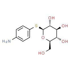 ChemSpider 2D Image | 4-Aminophenyl b-D-thioglucopyranoside | C12H17NO5S