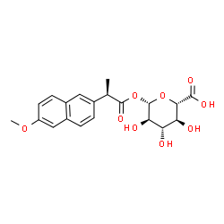 ChemSpider 2D Image | (R)-Naproxen acyl-b-D-glucuronide | C20H22O9