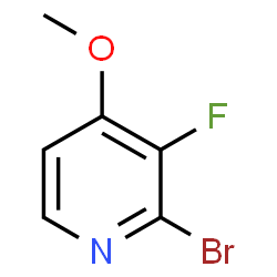 ChemSpider 2D Image | 2-Bromo-3-fluoro-4-methoxypyridine | C6H5BrFNO