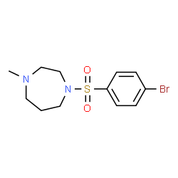 ChemSpider 2D Image | 1-(4-bromobenzenesulfonyl)-4-methyl-1,4-diazepane | C12H17BrN2O2S