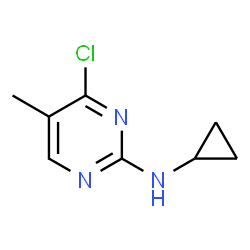 ChemSpider 2D Image | 4-Chloro-N-cyclopropyl-5-methyl-2-pyrimidinamine | C8H10ClN3