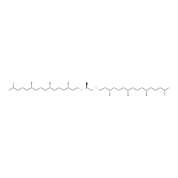 ChemSpider 2D Image | (3S,7S,11S)-3,7,11,15-Tetramethyl-1-{[(2S)-1-{[(3S,7S,11S)-3,7,11,15-tetramethylhexadecyl]oxy}-2-propanyl]oxy}hexadecane | C43H88O2