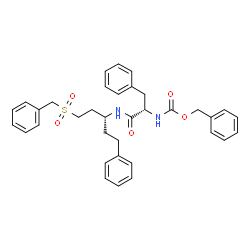 ChemSpider 2D Image | 3-[N-[BENZYLOXYCARBONYL]-PHENYLALANINYL-AMINO]-5-PHENYL-PENTANE-1-SULFONYLMETHYLBENZENE | C35H38N2O5S