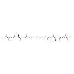 ChemSpider 2D Image | (2R,7R,26S,31S)-2,31-Diamino-5,8,11,22,25,28-hexaoxo-7,26-bis(sulfanylmethyl)-6,9,12,16,21,24,27-heptaazadotriacontane-1,32-dioic acid | C27H49N9O10S2