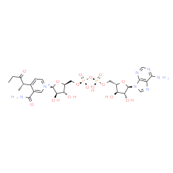 ChemSpider 2D Image | nicotinamide adenine dinucleotide 3-pentanone adduct | C26H35N7O15P2