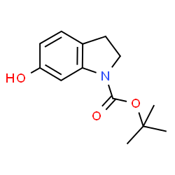 ChemSpider 2D Image | tert-Butyl 6-hydroxyindoline-1-carboxylate | C13H17NO3