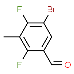 ChemSpider 2D Image | 5-Bromo-2,4-difluoro-3-methylbenzaldehyde | C8H5BrF2O