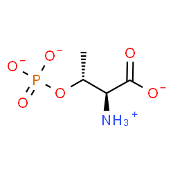 ChemSpider 2D Image | (2S,3R)-2-Ammonio-3-(phosphonatooxy)butanoate | C4H8NO6P