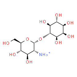 ChemSpider 2D Image | (1R,2R,3R,4R,5R,6S)-2,3,4,5,6-Pentahydroxycyclohexyl 2-ammonio-2-deoxy-alpha-D-glucopyranoside | C12H24NO10