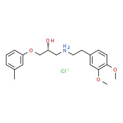 ChemSpider 2D Image | (R)-bevantolol hydrochloride | C20H28ClNO4