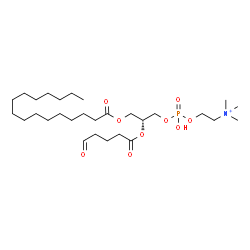 ChemSpider 2D Image | (7R)-4-Hydroxy-N,N,N-trimethyl-10-oxo-7-[(5-oxopentanoyl)oxy]-3,5,9-trioxa-4-phosphapentacosan-1-aminium 4-oxide | C29H57NO9P