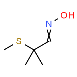 ChemSpider 2D Image | 2-methyl-2-(methylsulfanyl)propanal oxime | C5H11NOS