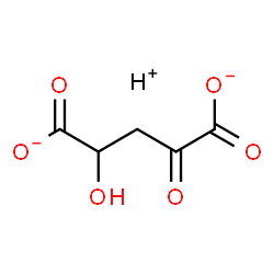 ChemSpider 2D Image | Pentanedioate, 2-hydroxy-4-oxo-, hydrogen salt | C5H5O6