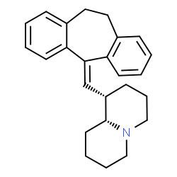 ChemSpider 2D Image | (1S,9aR)-1-(10,11-Dihydro-5H-dibenzo[a,d][7]annulen-5-ylidenemethyl)octahydro-2H-quinolizine | C25H29N