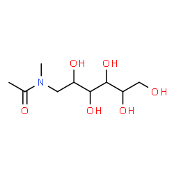 ChemSpider 2D Image | 1-[Acetyl(methyl)amino]-1-deoxyhexitol | C9H19NO6