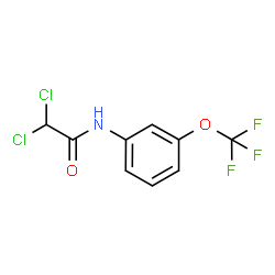 ChemSpider 2D Image | 2,2-Dichloro-N-[3-(trifluoromethoxy)phenyl]acetamide | C9H6Cl2F3NO2