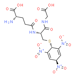 ChemSpider 2D Image | L-gamma-Glutamyl-S-[(1r)-2,4,6-trinitro-2,5-cyclohexadien-1-yl]-L-cysteinylglycine | C16H20N6O12S