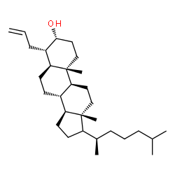 ChemSpider 2D Image | (3alpha,4alpha,5alpha,17xi)-4-Allylcholestan-3-ol | C30H52O