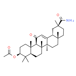 ChemSpider 2D Image | (3beta)-30-Amino-11,30-dioxoolean-12-en-3-yl acetate | C32H49NO4
