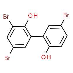 ChemSpider 2D Image | 4,4',6-Tribromo-2,2'-biphenol | C12H7Br3O2