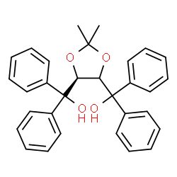 ChemSpider 2D Image | [(4S)-2,2-Dimethyl-1,3-dioxolane-4,5-diyl]bis(diphenylmethanol) | C31H30O4