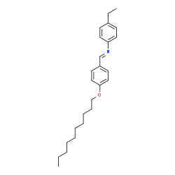 ChemSpider 2D Image | (E)-1-[4-(Decyloxy)phenyl]-N-(4-ethylphenyl)methanimine | C25H35NO