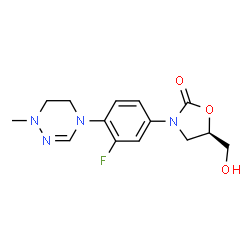 ChemSpider 2D Image | delpazolid | C14H17FN4O3