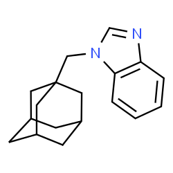ChemSpider 2D Image | 1-(Adamantan-1-ylmethyl)-1H-benzimidazole | C18H22N2