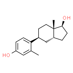 ChemSpider 2D Image | (1S,3aR,5S,7aS)-5-(4-Hydroxy-2-methylphenyl)-7a-methyloctahydro-1H-inden-1-ol | C17H24O2