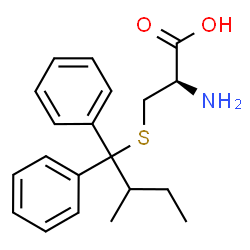 ChemSpider 2D Image | S-(2-Methyl-1,1-diphenylbutyl)-L-cysteine | C20H25NO2S