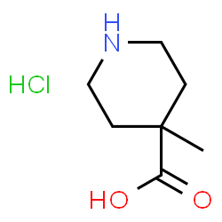 ChemSpider 2D Image | 4-Methyl-4-piperidinecarboxylic acid hydrochloride | C7H14ClNO2