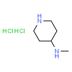 ChemSpider 2D Image | N-Methyl-4-piperidinamine dihydrochloride | C6H16Cl2N2