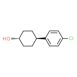 ChemSpider 2D Image | trans-4-(4-Chlorophenyl)cyclohexanol | C12H15ClO