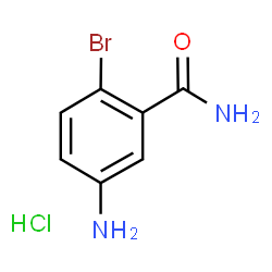 ChemSpider 2D Image | 5-Amino-2-bromobenzamide hydrochloride | C7H8BrClN2O