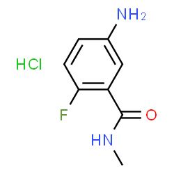 ChemSpider 2D Image | 5-amino-2-fluoro-N-methylbenzamide hydrochloride | C8H10ClFN2O