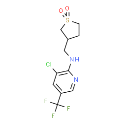 ChemSpider 2D Image | 3-chloro-N-[(1,1-dioxothiolan-3-yl)methyl]-5-(trifluoromethyl)pyridin-2-amine | C11H12ClF3N2O2S