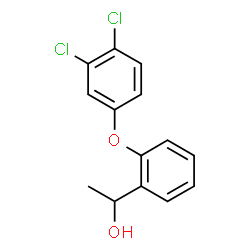 ChemSpider 2D Image | 1-[2-(3,4-Dichlorophenoxy)phenyl]ethanol | C14H12Cl2O2