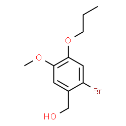 ChemSpider 2D Image | (2-Bromo-5-methoxy-4-propoxyphenyl)methanol | C11H15BrO3