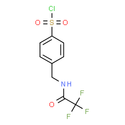 ChemSpider 2D Image | 4-{[(Trifluoroacetyl)amino]methyl}benzenesulfonyl chloride | C9H7ClF3NO3S