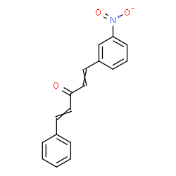 ChemSpider 2D Image | 1-(3-Nitrophenyl)-5-phenyl-1,4-pentadien-3-one | C17H13NO3