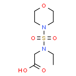 ChemSpider 2D Image | N-Ethyl-N-(4-morpholinylsulfonyl)glycine | C8H16N2O5S