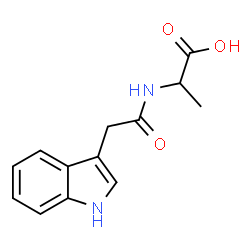 ChemSpider 2D Image | N-(1H-Indol-3-ylacetyl)alanine | C13H14N2O3