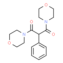 ChemSpider 2D Image | 1,3-Di(4-morpholinyl)-2-phenyl-1,3-propanedione | C17H22N2O4