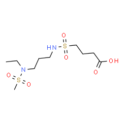 ChemSpider 2D Image | 3-Ethyl-2,8-dithia-3,7-diazadodecan-12-oic acid 2,2,8,8-tetraoxide | C10H22N2O6S2
