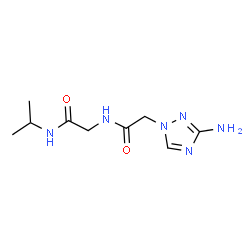 ChemSpider 2D Image | N~2~-[(3-Amino-1H-1,2,4-triazol-1-yl)acetyl]-N-isopropylglycinamide | C9H16N6O2