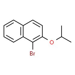 ChemSpider 2D Image | 1-Bromo-2-isopropoxynaphthalene | C13H13BrO